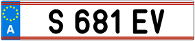 Trailer License Plate